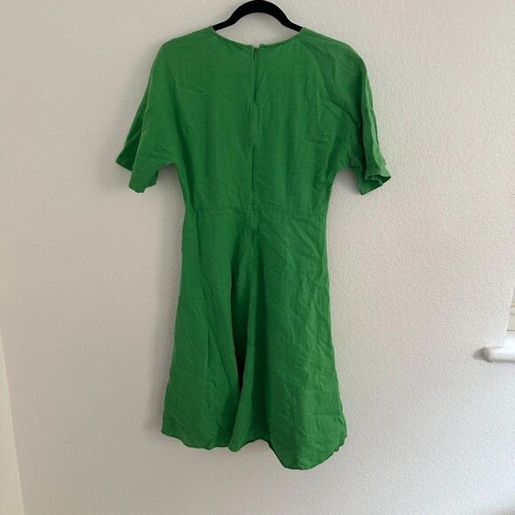 TOME Collective Green Linen Dress - Picture 9 of 9
